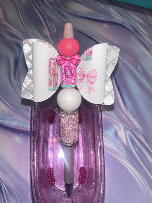 Alani Nu pink bow pen