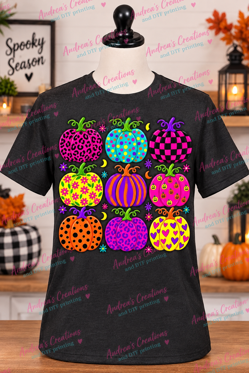 Colorful Halloween Pumpkins Shirt