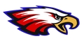 Red white and blue eagle head DTF transfer