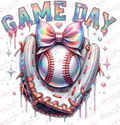 Game Day Baseball & Bow DTF Transfer protected preview