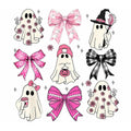 Girly pink witchy ghosts DTF transfer design