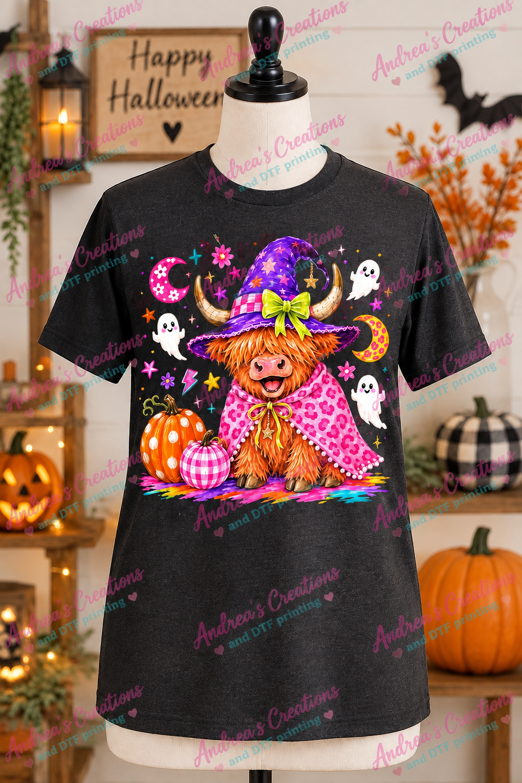 Halloween Highland Cow Shirt