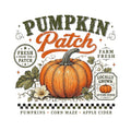 Pumpkin Patch Farm Fresh DTF transfer design