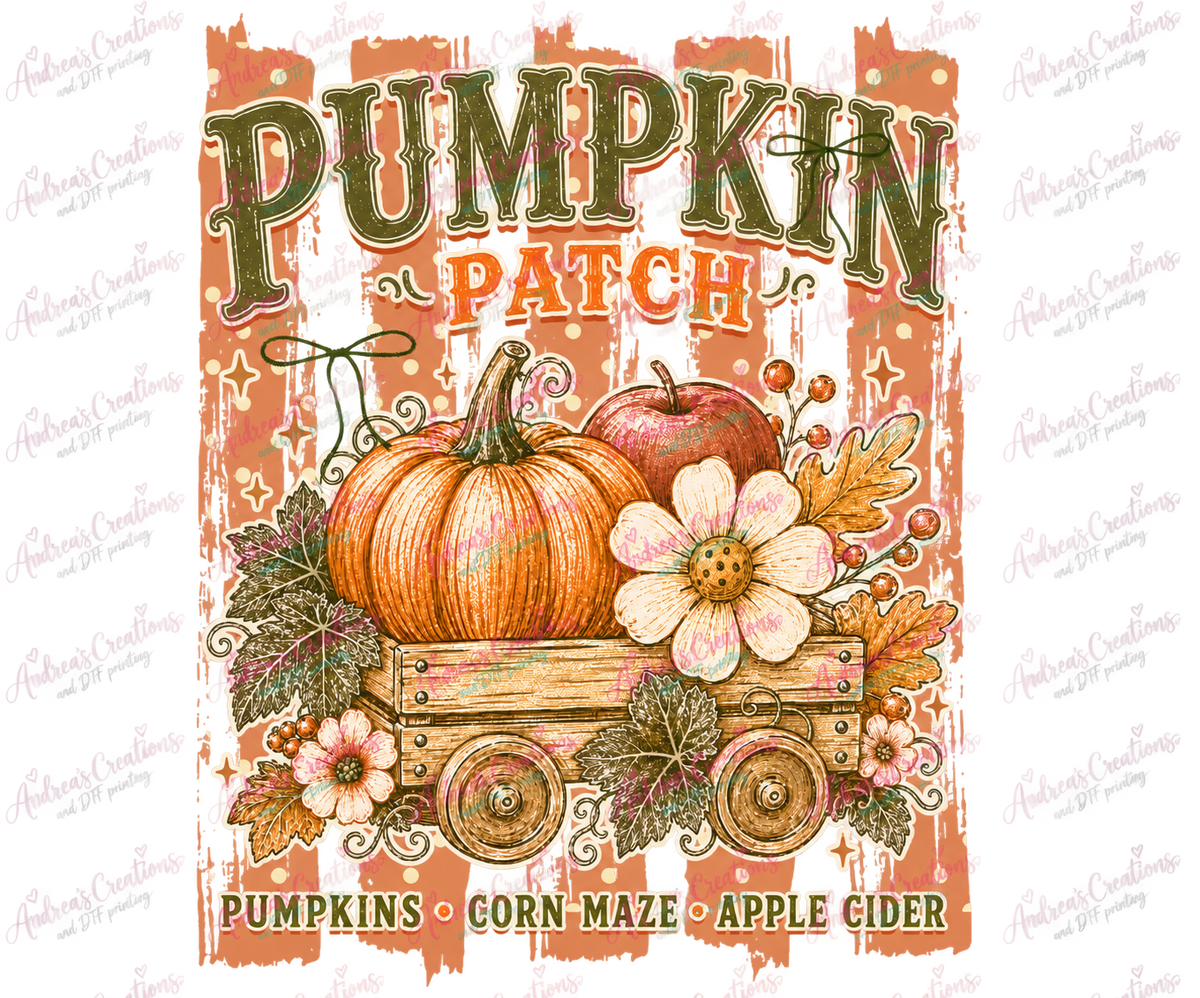 Pumpkin Patch Fall DTF Transfer protected preview