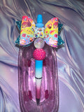 Rainbow character bow pen