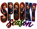 Spooky Season killer doll DTF transfer design