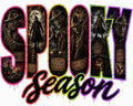 Spooky Season nightmare slashers DTF transfer design