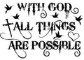 With God All Things Are Possible DTF transfer design